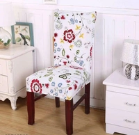Elastic Chair Cover Stretch Removable Washable Short Dining Chair Cover Protector Seat Slipcover  -  Polyster, Elastic/ Stretchable,  Multipack of1
